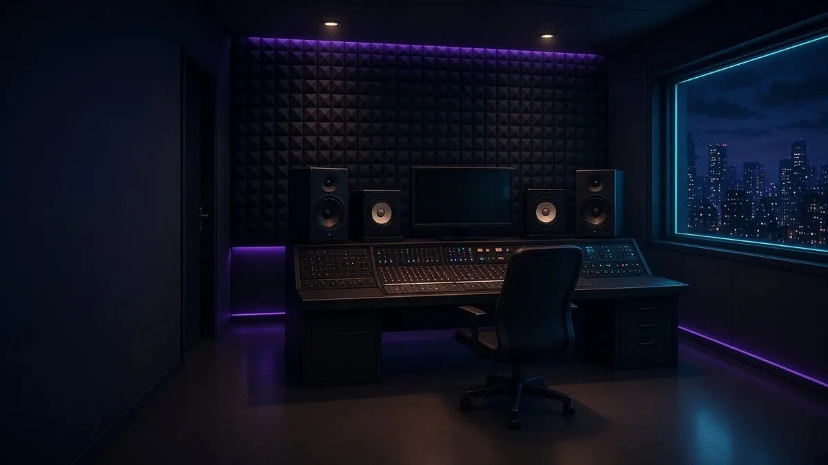 Recording studio background